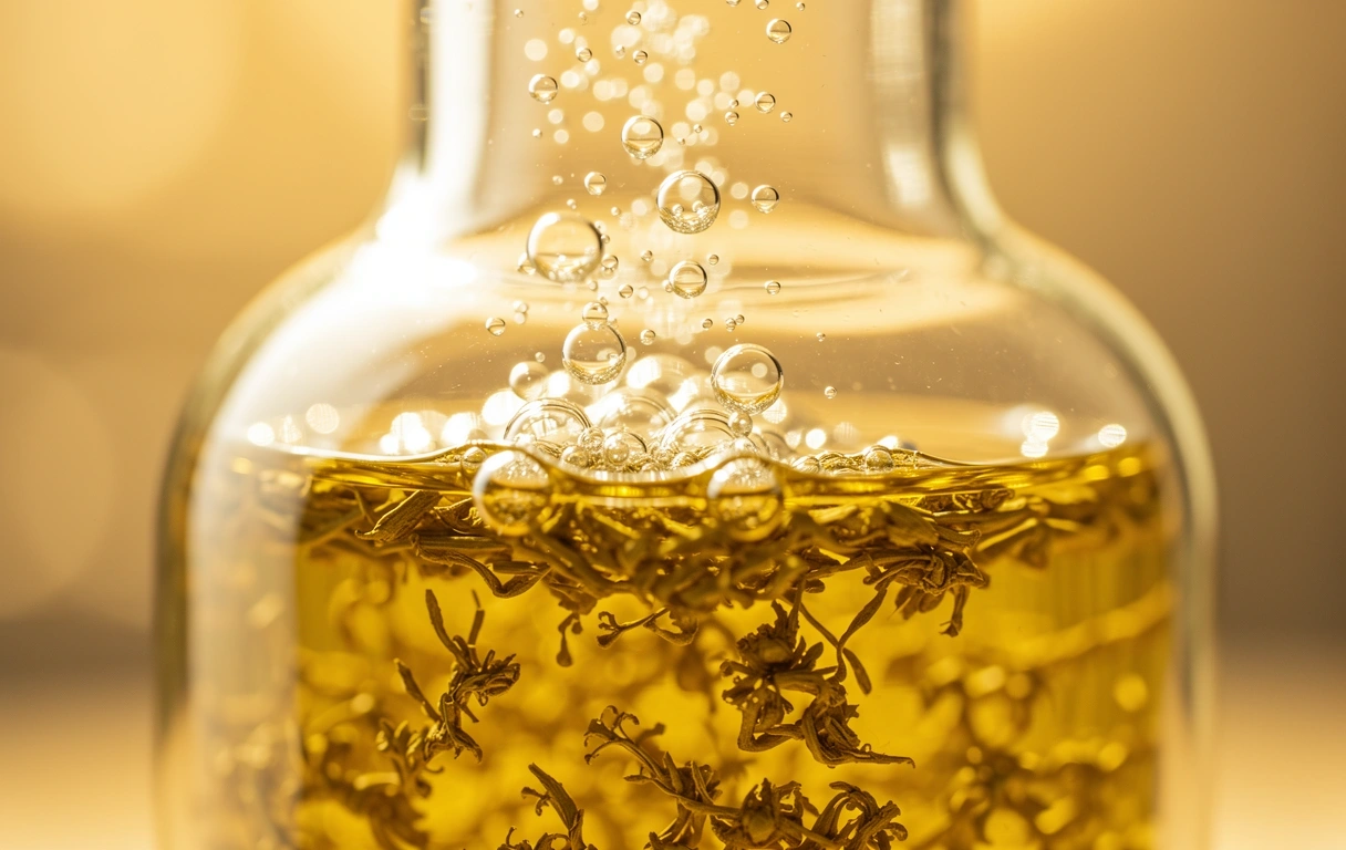 Botanical oil suspension